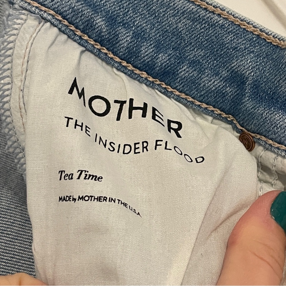 MOTHER Insider flood jeans in Tea Time wash size 28 - Picture 10 of 11